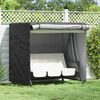 vidaXL Outdoor Swing Cover Black