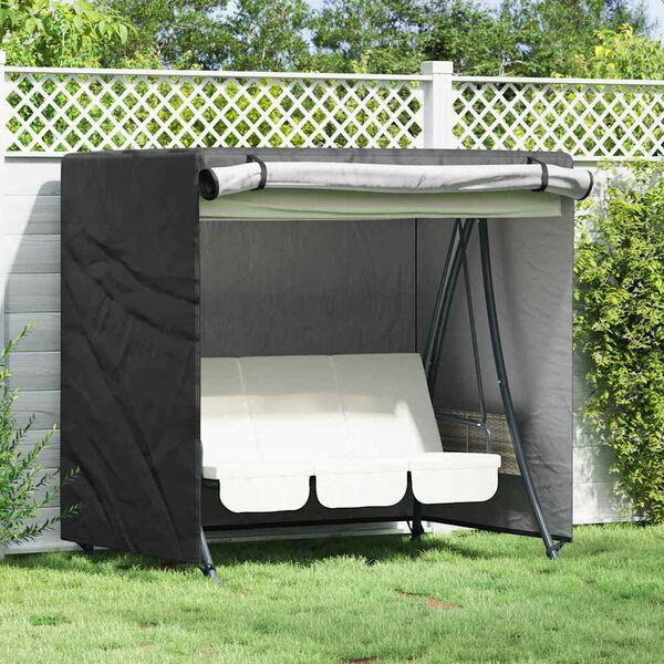 vidaXL Outdoor Swing Cover Black