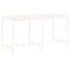 vidaXL 9 Piece Garden Bar Set White Solid Wood Pine
