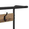 vidaXL Coat Rack Artisan Oak 95 x 34 x 184 cm Engineered wood