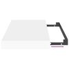 vidaXL Floating Wall Shelf White 40x23x3.8 cm MDF