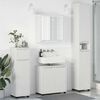 vidaXL Bathroom Furniture Set with Drawer 4 pcs White Engineered Wood