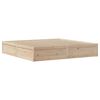 vidaXL Bed Frame with Headboard 200x200 cm Solid Wood Pine