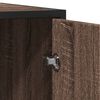 vidaXL Sideboard Brown Oak 134x35x76 cm Engineered Wood