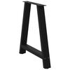 vidaXL Dining Table Legs A-Shaped 2 pcs Black 80x(72-73) cm Steel