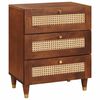 vidaXL Bedside Tables with Drawer 50 x 33 x 62 cm Solid Mango Wood