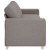 vidaXL Sofa Taupe 221 x 78 x 80 cm Fabric