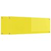 vidaXL Kitchen Backsplash 2 pcs Yellow 120 x 40 cm Tempered Glass