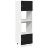 vidaXL Hanging Cabinet Black Oak 60 x 57 x 207 cm Engineered Wood