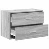 vidaXL Cabinet with 2 Drawers Grey Sonoma 60x31x40 cm Engineered Wood