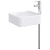 vidaXL Bathroom Wash Basin Chrome 49 x 37 x 14 cm Metal