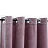 vidaXL Blackout Curtains with Rings 2pcs Velvet Antique Pink 140x225cm
