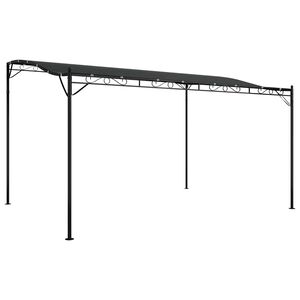 vidaXL Canopy Anthracite 4x3 m 180 g/m&sup2; Fabric and Steel