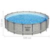 Bestway Power Steel Swimming Pool 549x122 cm