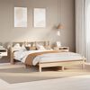 vidaXL Bed Frame without Mattress 140x200 cm Solid Wood Pine