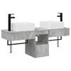 vidaXL Bathroom Furniture Set 3 pcs Concrete Grey Engineered Wood