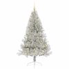 vidaXL Artificial Pre-lit Christmas Tree Silver 180 cm PET