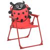 vidaXL 3 Piece Kids' Garden Bistro Set with Parasol Red