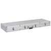 vidaXL Gun Case Silver 118x38x12 cm Aluminium