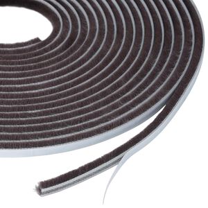 vidaXL Self-Adhesive Door Brush Seal 5 m PP Brown
