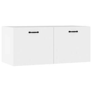 vidaXL Wall Cabinet White 80x36.5x35 cm Engineered Wood