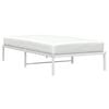 vidaXL Metal Bed Frame without Mattress White 100x190cm