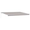 vidaXL Awning Manual Light Grey 450 x 300 x 165 cm Polyester and Metal