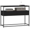 vidaXL Console Table Black 100x40x75 cm Engineered Wood