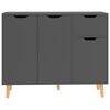 vidaXL Sideboard Grey 90x30x72 cm Engineered Wood