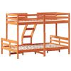 vidaXL Bunk Bed without Mattress 80x200/120x200 cm Wax Brown Solid Wood