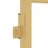 vidaXL Interior Door Slim Golden 102.5x201.5 cm Tempered Glass and Aluminium