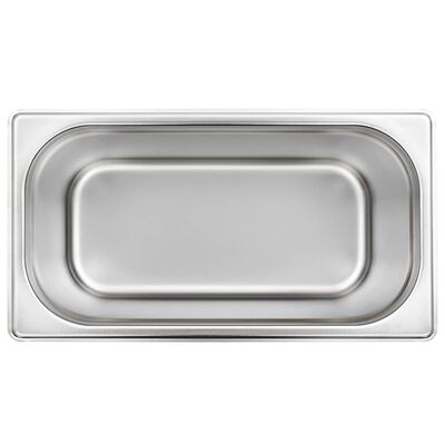 vidaXL Gastronorm Containers 4 pcs GN 1/3 200 mm Stainless Steel