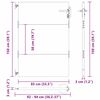 vidaXL Garden Gate Black 85 x 150 cm Powder-coated steel