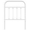 vidaXL Metal Replace Headboard White 75 cm