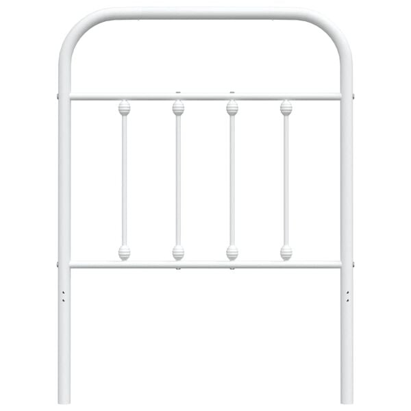 vidaXL Metal Replace Headboard White 75 cm