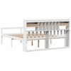 vidaXL Bookcase Bed without Mattress White 180x200 cm Super King Solid Wood Pine