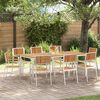 vidaXL Garden Chair 8 pcs Brown 56 x 54.5 x 87 cm Solid Acacia Wood