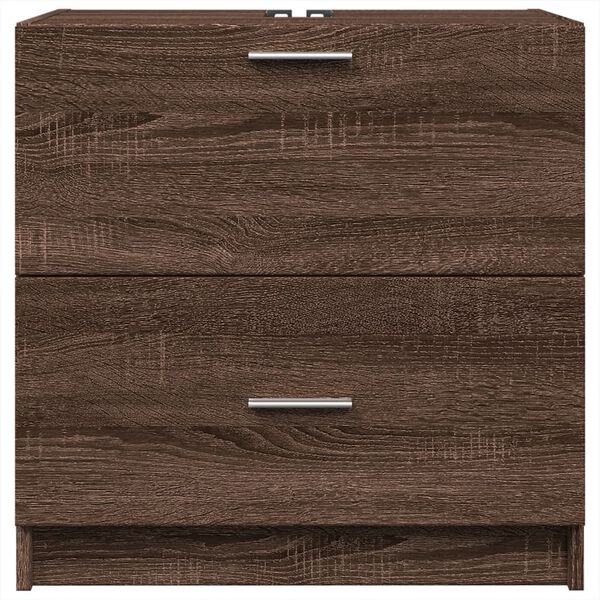 vidaXL Sink Cabinet Brown Oak 59x37x59 cm Engineered Wood