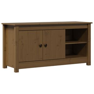 vidaXL TV Cabinet Honey Brown 103x36,5x52 cm Solid Wood Pine
