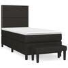 vidaXL Box Spring Bed with Mattress Black 100x200 cm Fabric