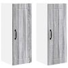 vidaXL Wall Cabinet LUCCA 2 pcs Grey Sonoma Engineered Wood
