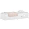 vidaXL Day Bed without Mattress White 90x200 cm Solid Wood Pine