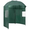 vidaXL Fishing Umbrella Green 220x193 cm