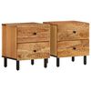 vidaXL Bedside Cabinets 2 pcs 40x33x46 cm Solid Wood Acacia