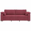 vidaXL Sofa Wine Red 219 x 77 x 82 cm Fabric