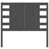 vidaXL Headboard Grey 96x4x100 cm Solid Wood Pine