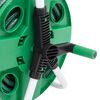 vidaXL Free Standing Green Hose Reel with Hose Fitting Set 0.5" 50 m PVC