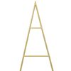 vidaXL Metal Christmas Tree with Stand Gold 150 cm Powder-coated steel