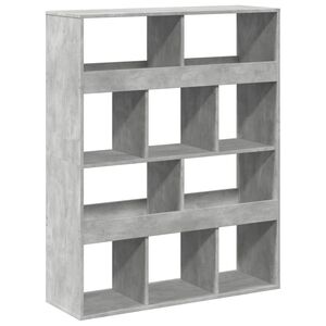 vidaXL Room Divider Concrete Grey 100x33x125,5 cm Engineered Wood