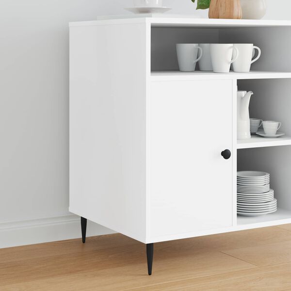 vidaXL Furniture Feet 2 pcs Black &Oslash; 40 x 98 mm Iron